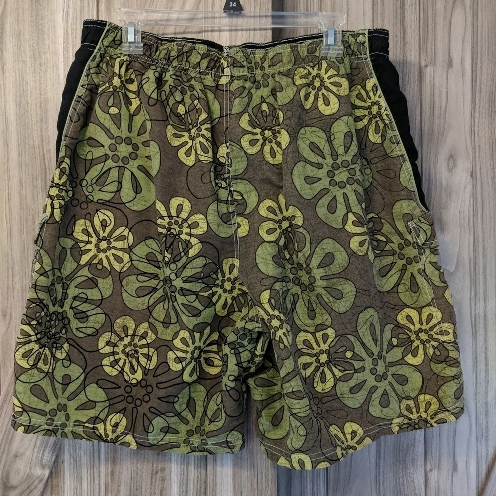 Joe Boxer Men's Hawaiian Print Swim Trunks Size Large